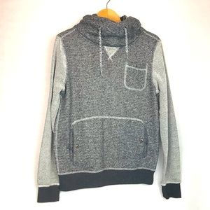 Urban Heritage Gray Women’s Long-sleeve Front Pocket Pullover Hoodie Street Wear